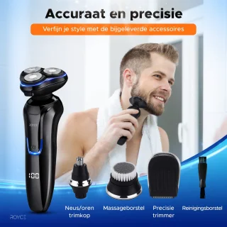 Scheerapparaat Mannen + Trimmer & Neustrimmer - Nat & Droog Scheren