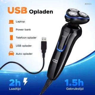 Scheerapparaat Mannen + Trimmer & Neustrimmer - Nat & Droog Scheren