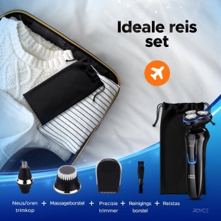 Scheerapparaat Mannen + Trimmer & Neustrimmer - Nat & Droog Scheren