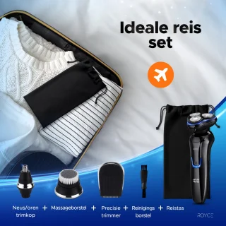 Scheerapparaat Mannen + Trimmer & Neustrimmer - Nat & Droog Scheren