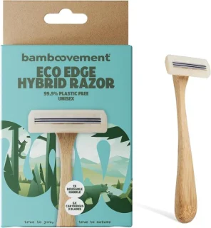 Scheerapparaat met bamboe handgreep
