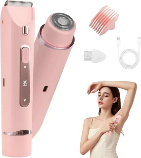 Scheerapparaat voor dames, roze, 3-in-1, oplaadbaar