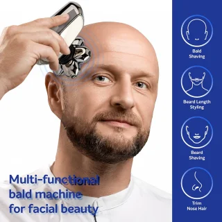 Scheerapparaat/trimmer 6-in-1 donkergrijs