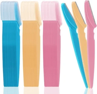 Scheerapparatenset - blauw/roze/geel - 42 stuks