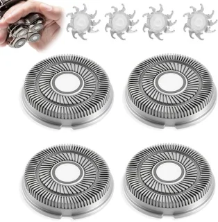 Scheerhoofd 4-delig compatibel met Skull Shaver, roterende scheerkoppen