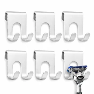 Set van 6 scheerapparaathouders voor badkamer en keuken