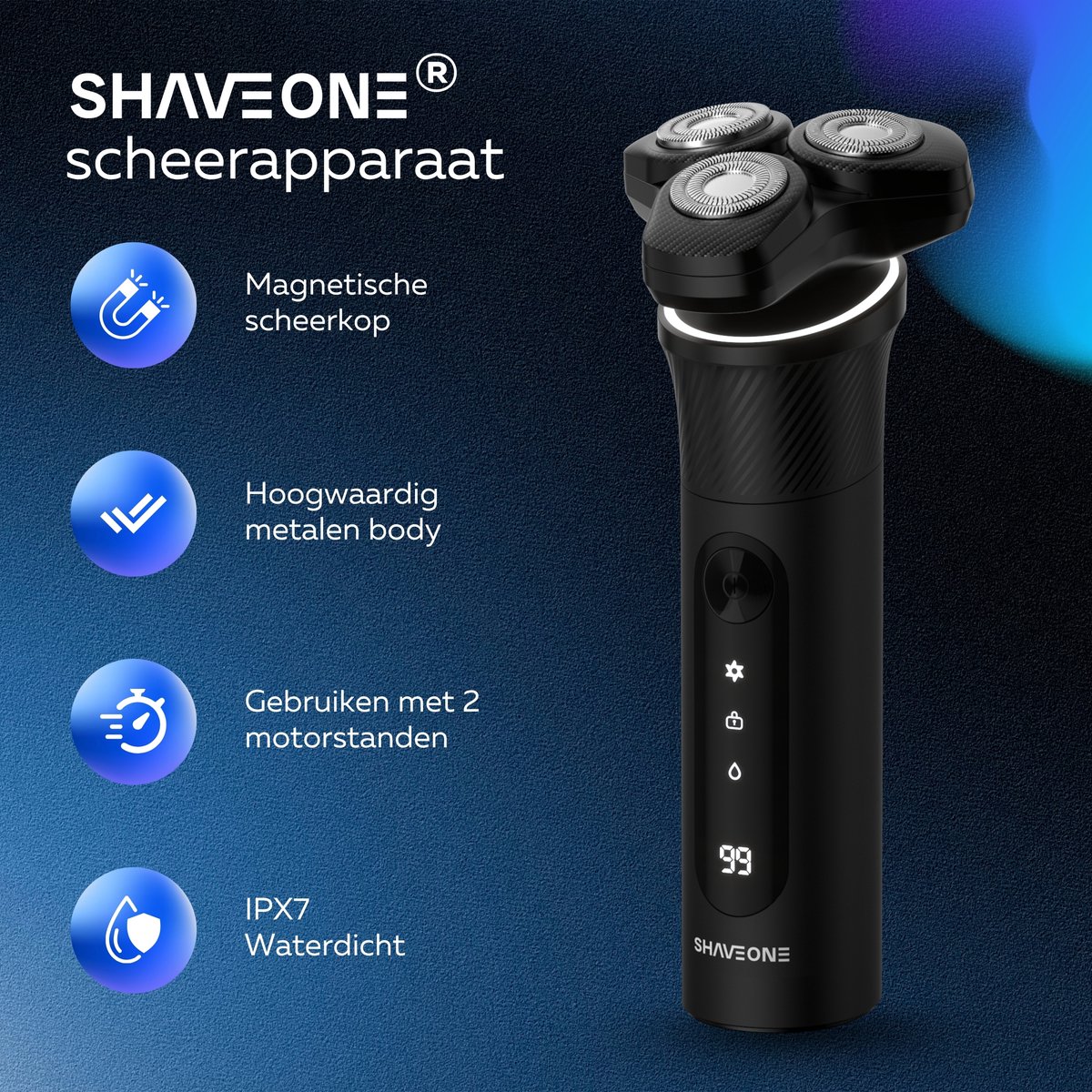 Wat vinden we goed aan de ShaveOne 3-in-1 Elektrisch Scheerapparaat voor Mannen