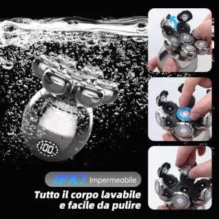 Shaver 5-in-1 Elektrisch Baardapparaat Waterdicht IPX7