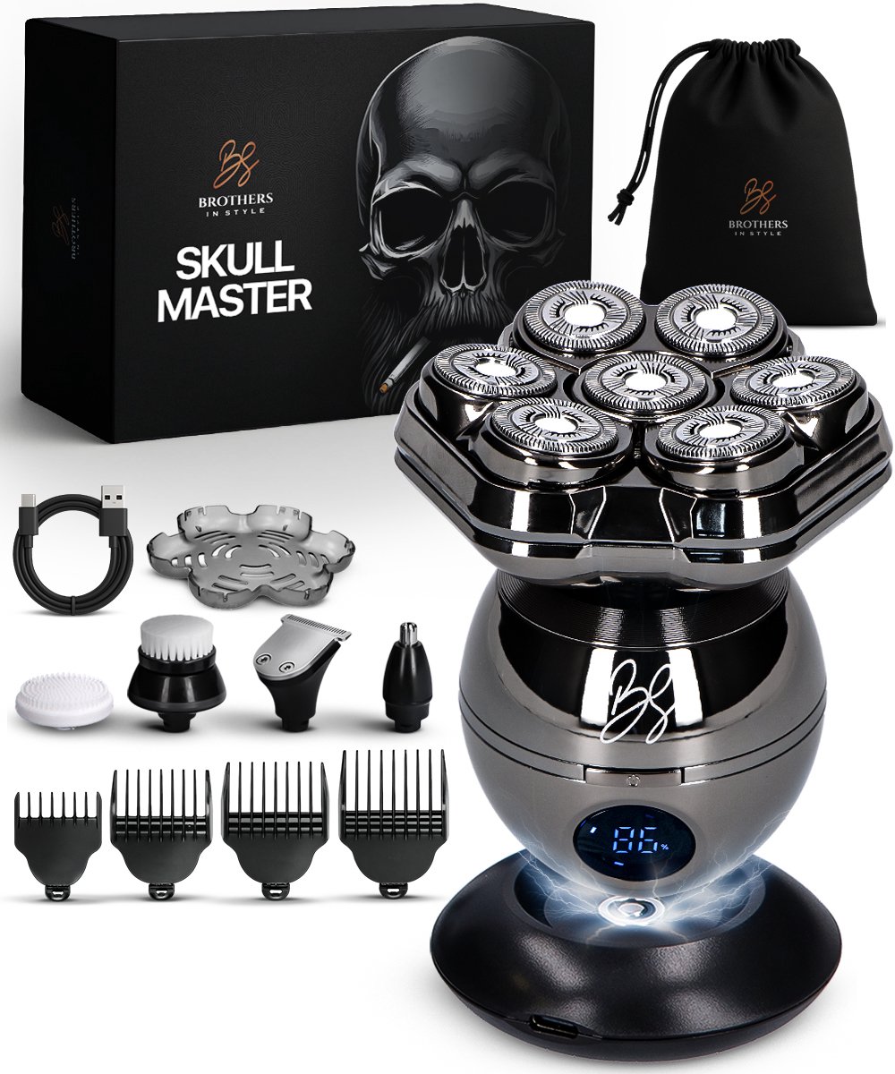 Skull Master Pro 8-in-1 Elektrisch Scheerapparaat Mannen