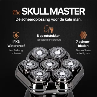 Skull Master Pro 8-in-1 Elektrisch Scheerapparaat Mannen