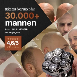 Skull Master Pro 8-in-1 Elektrisch Scheerapparaat Mannen