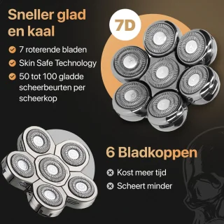 Skull Master Pro 8-in-1 Scheerapparaat met Extra Scheerkop - Brothers in Style