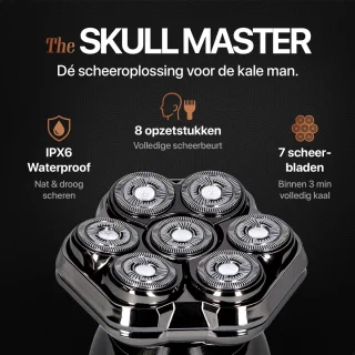 Skull Master Pro 8-in-1 Scheerapparaat met Extra Scheerkop - Brothers in Style