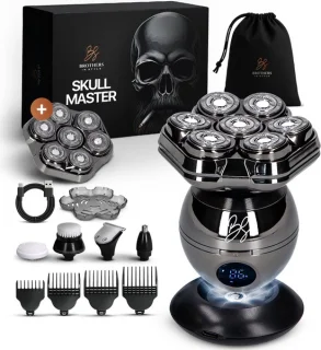 Skull Master Pro 8-in-1 Scheerapparaat met Extra Scheerkop - Brothers in Style