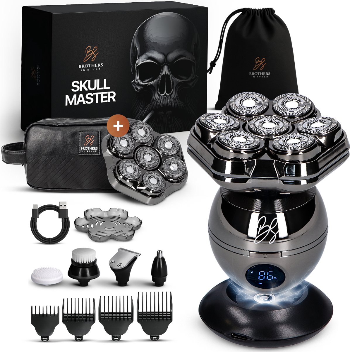Skull Master Pro Elektrisch Scheerapparaat 8-in-1 - Brothers in Style