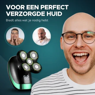 Skull Shaver 5-in-1 Scheerapparaat voor Mannen
