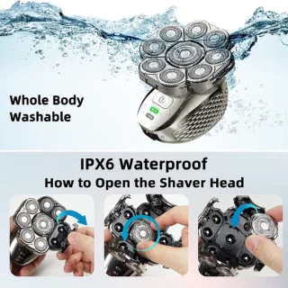 Skull Shaver 6-in-1 Scheerapparaat voor Mannen