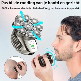 Skull Shaver 6-in-1 Scheerapparaat voor Mannen