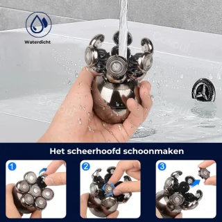 Skull Shaver 7-in-1 Scheerapparaat Mannen Zilver