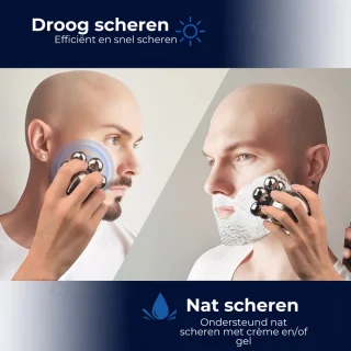 Skull Shaver 7-in-1 Scheerapparaat Mannen Zilver