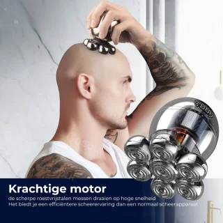 Skull Shaver 7-in-1 Scheerapparaat Mannen Zilver