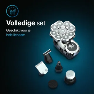 Skull Shaver Hoofd Scheerapparaat 9 Mesjes
