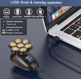 Skull Shaver Skullshaver Hoofd Scheerapparaat voor Mannen