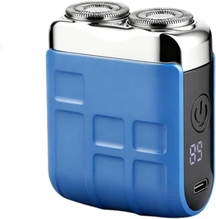 Slim elektrisch scheerapparaat voor heren – Blauw