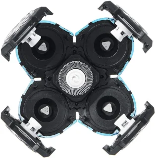 SnelShoppen - 5 vervangende scheermesjes voor baardtrimmer, blauw