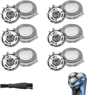 SnelShoppen 6 stuks vervangende scheerkoppen compatibel met Philips AquaTouch en Serie 3000 5000