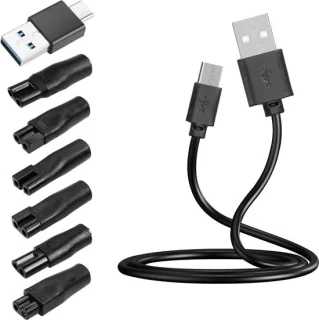 SnelShoppen 7 plug 5V USB-C scheerapparaat oplader kabel