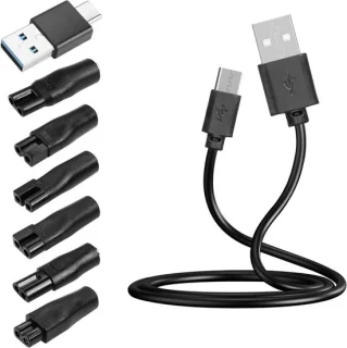 SnelShoppen 7 plug 5V USB C scheerapparaat oplader kabel
