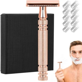 SnelShoppen baardtrimmer roze goud