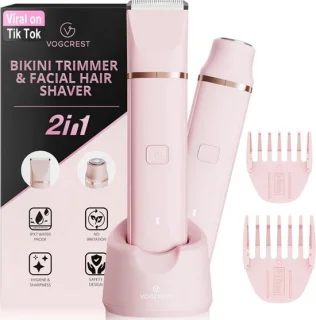 SnelShoppen - Elektrische bikini trimmer voor dames - Oplaadbare lichaamshaarverwijderaar - Pijnloos scheerapparaat voor armen en benen