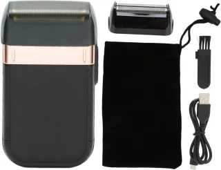 SnelShoppen - Elektrische Scheerapparaat met Verwijderbaar Mes Professionele Foil Trimmer inclusief Reinigingsborstel voor Thuisgebruik en Kapsalon