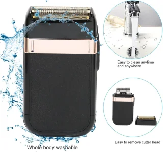 SnelShoppen - Elektrische Scheerapparaat met Verwijderbaar Mes Professionele Foil Trimmer inclusief Reinigingsborstel voor Thuisgebruik en Kapsalon