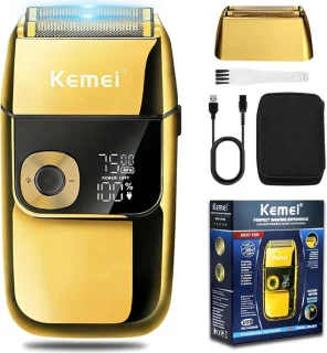 SnelShoppen elektrische scheerapparaat voor mannen model km 20 goud