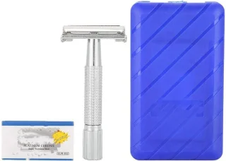 SnelShoppen - Handmatige Scheermes voor Mannen, Klassieke Dubbele Baardtrimmer, Ergonomisch Handvat, Hoogwaardige Zinklegering, Perfect voor Thuis of