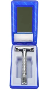 SnelShoppen - Handmatige Scheermes voor Mannen, Klassieke Dubbele Baardtrimmer, Ergonomisch Handvat, Hoogwaardige Zinklegering, Perfect voor Thuis of