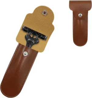 SnelShoppen reis etui voor scheerapparaat (bruin)