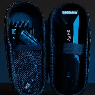 SnelShoppen - Reis etui voor scheerapparaten - Intieme scheermachine, nat/droog trimmer met verwisselbare keramische mesmodule, bodygroomer voor intie