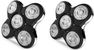 SnelShoppen vervangende scheerhoofden, 2 stuks, compatibel met Balder RX5/XR7000/XR1500