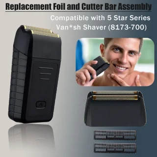 SnelShoppen vervangset voor Gold Bar en scheermes, geschikt voor Vanish Series 5 Star Wahl (8173-700), 1 pack
