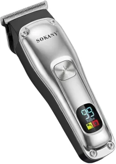 Sokany Draadloze Haar- en Baardtrimmer Zwart/Zilver