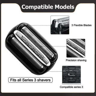 Solidchoice 2 stuks scheerhoofden compatibel met Series 3