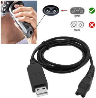 Solidchoice - Dailygoody - USB scheerapparaat oplader - zwart