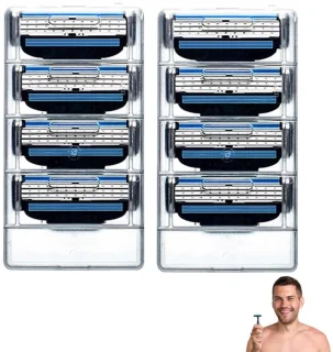 Solidchoice reservemessen voor scheerapparaat heren, 8 stuks