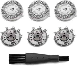 SolidKeus - Set van 3 vervangende scheerkoppen voor elektrisch scheerapparaat