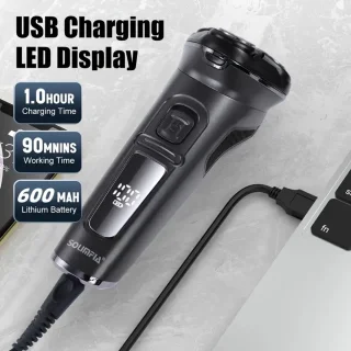 Solimpia 2in1 Scheerapparaat - Bodyshaver en Baardtrimmer - Grijs