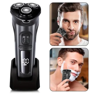 Solimpia 2in1 Scheerapparaat - Bodyshaver en Baardtrimmer - Grijs